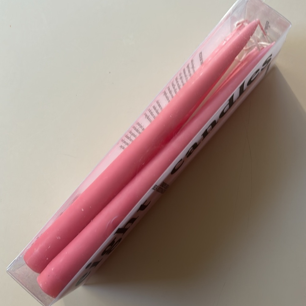 Trader Joe’s Set of 6 Pink Taper Candles - Picture 7 of 7